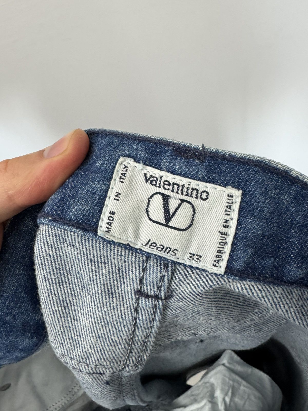 Valentino Vintage VALENTINO Jeans Denim 90s Classic Blue Pant Luxury Size US 33 - 4 Thumbnail