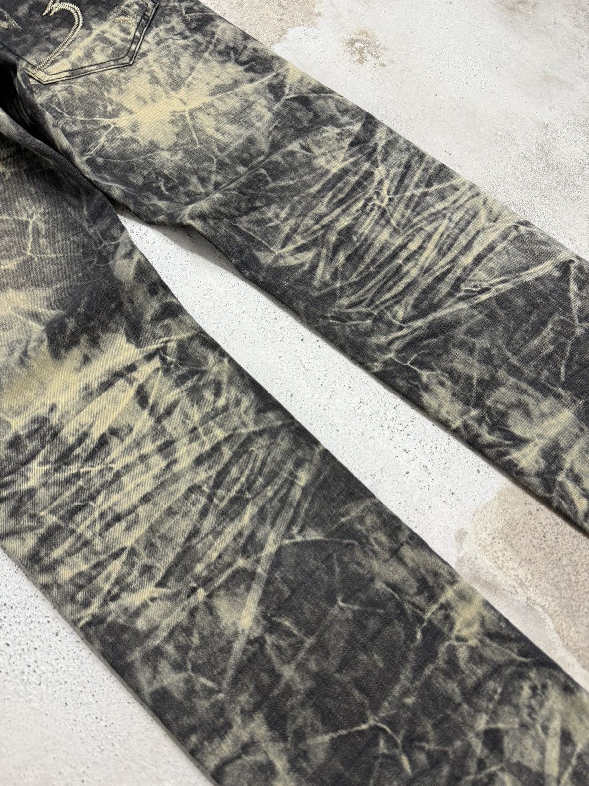 semanticdesign Semantic Design Acid Wash Distressed Denim Pants Size US 31 - 11 Thumbnail