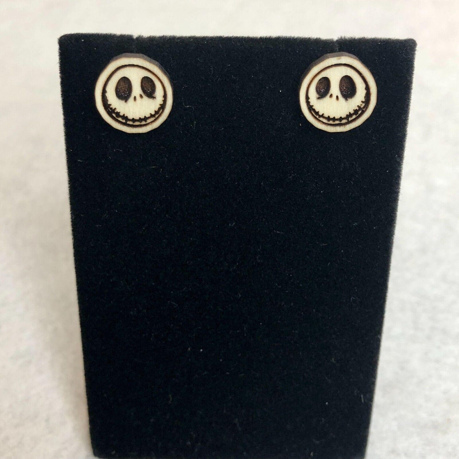 Disney Jack Skellington Wood Stud Earrings Size ONE SIZE - 1 Thumbnail