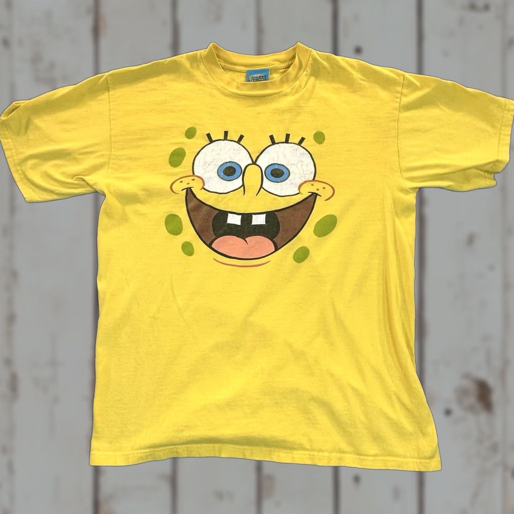 Vintage VINTAGE Spongebob Y2K Tee Yellow Graphic Two Sided I'm Ready Men's L Shirt Size US L / EU 52-54 / 3 - 1 Thumbnail