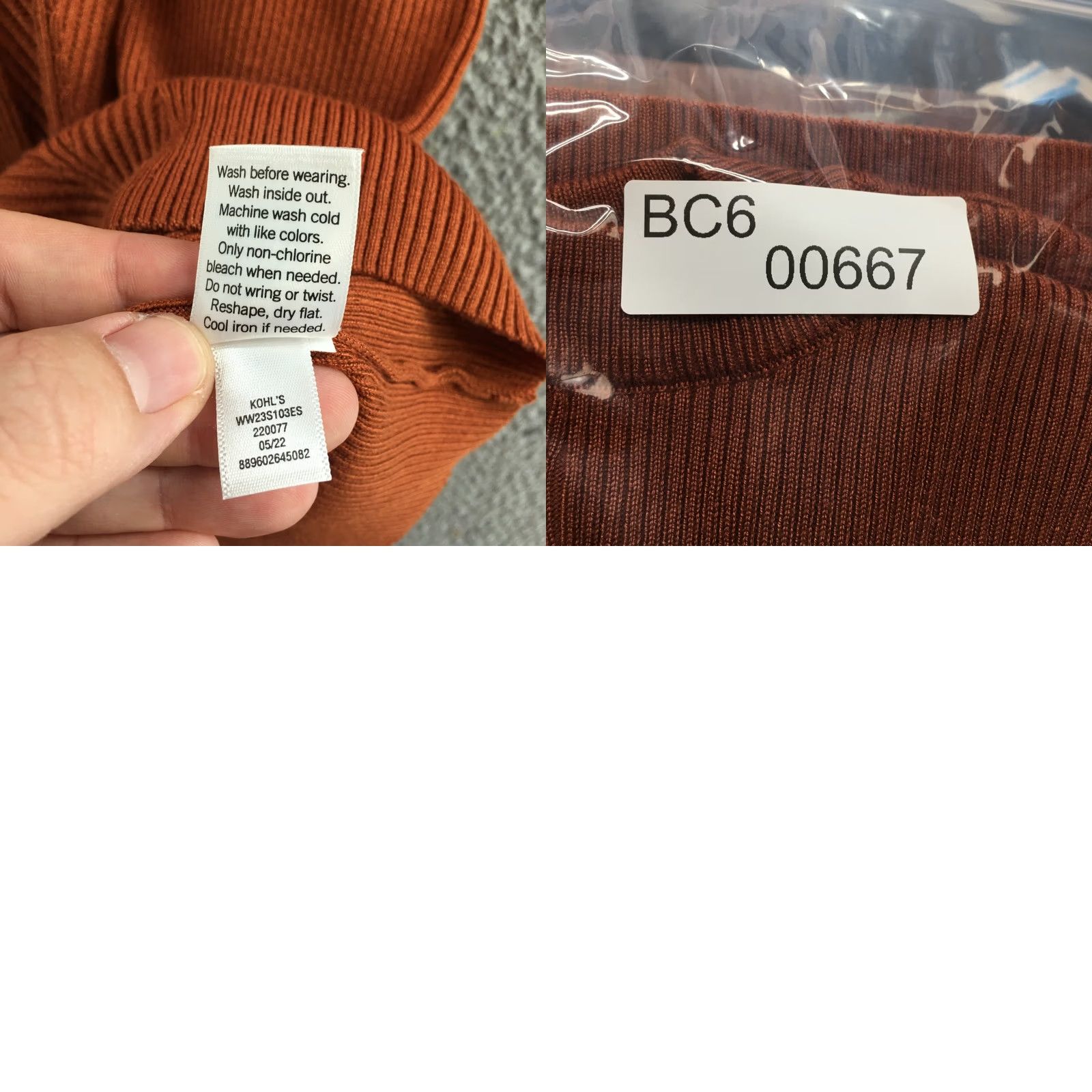 Nine West Nine West Sweater Womens MD Rust Solid Brown Crewneck Knit Long Sleeve Pullover Size M / US 6-8 / IT 42-44 - 9 Thumbnail