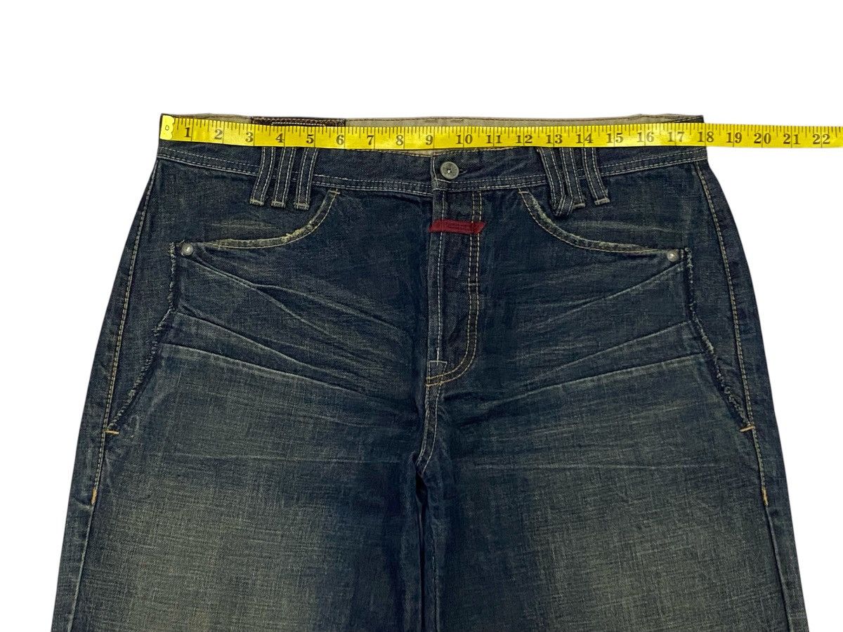 Marithe + Francois Girbaud Marithe Francois Girbaud Distressed Wide Leg Denim Pants Size US 36 / EU 52 - 15 Thumbnail