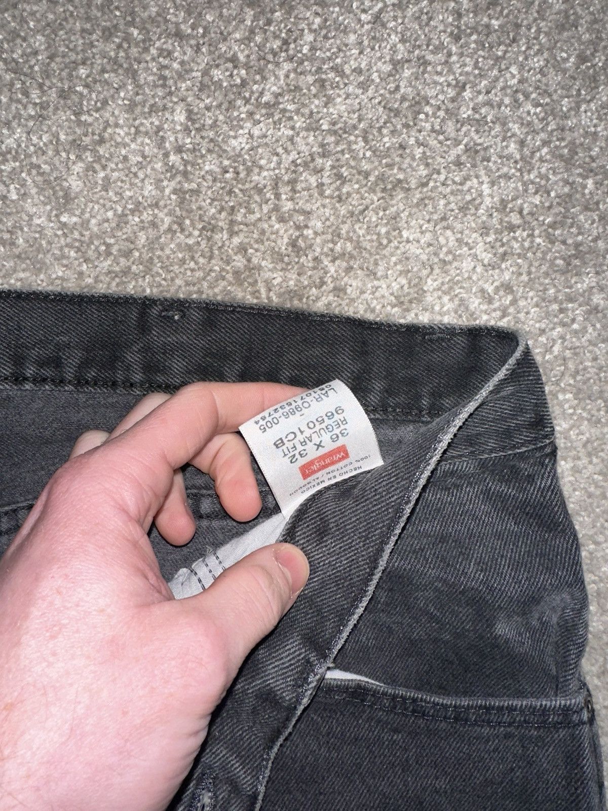 Wrangler Vintage wrangler black denim Size US 36 / EU 52 - 2 Thumbnail