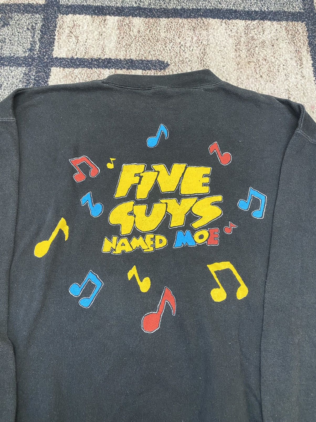 Vintage Vtg 90s Five Guys Named Moe Classic Jazz Musical Sweatshirt Size US XL / EU 56 / 4 - 3 Thumbnail