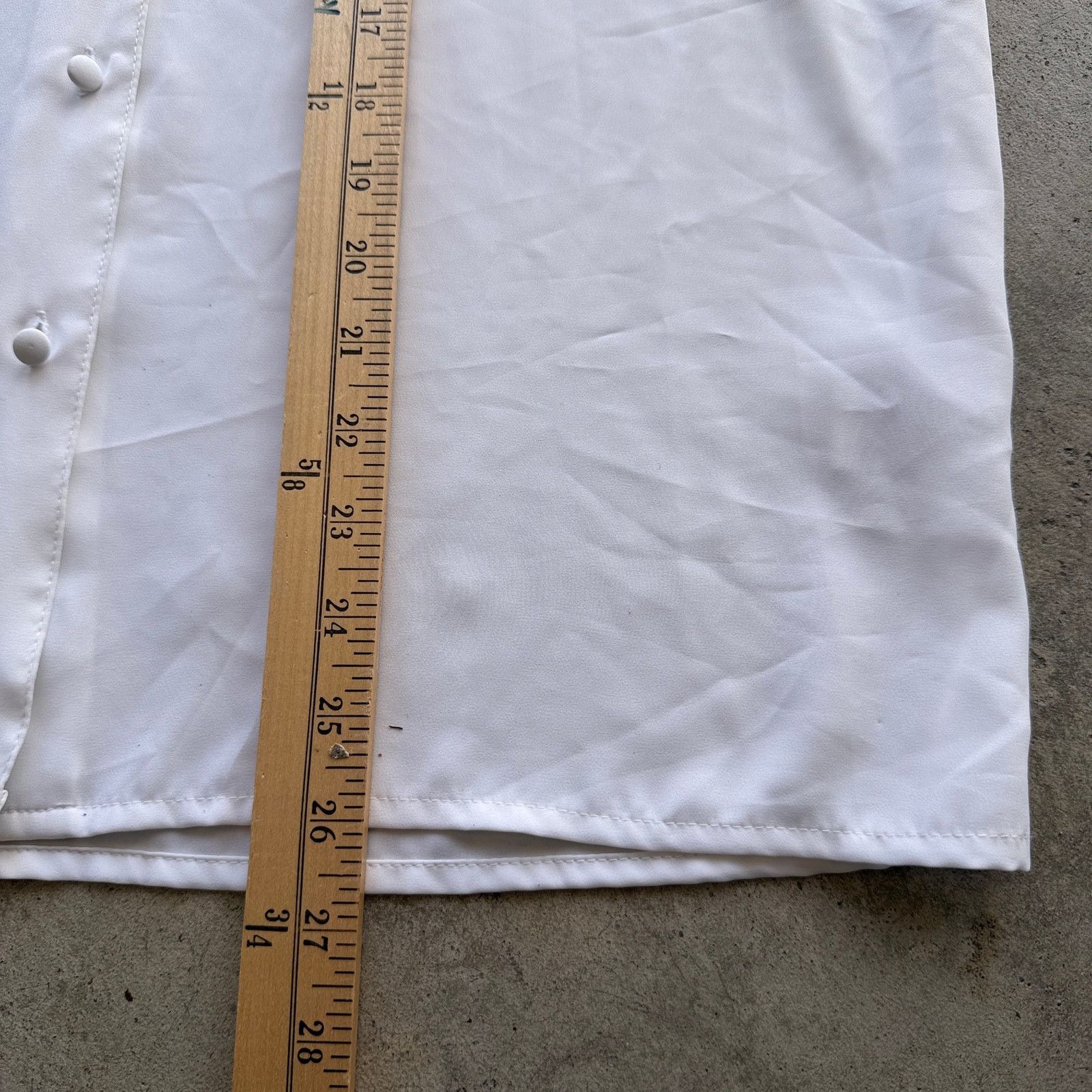 Other Vintage y2k sheer White Embroidered Floral Button Down shirt Size L / US 10 / IT 46 - 8 Thumbnail