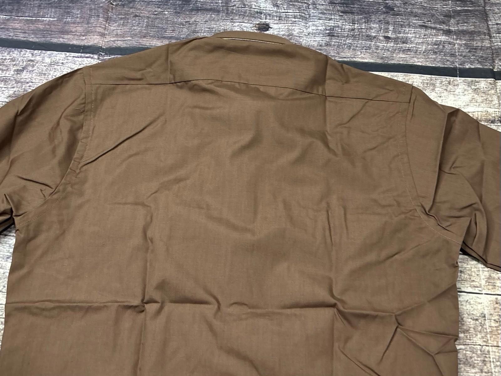 Macys VTG 70s Macys Mens Store Dress Shirt Small 14-14.5 NEW Size 36R - 7 Thumbnail