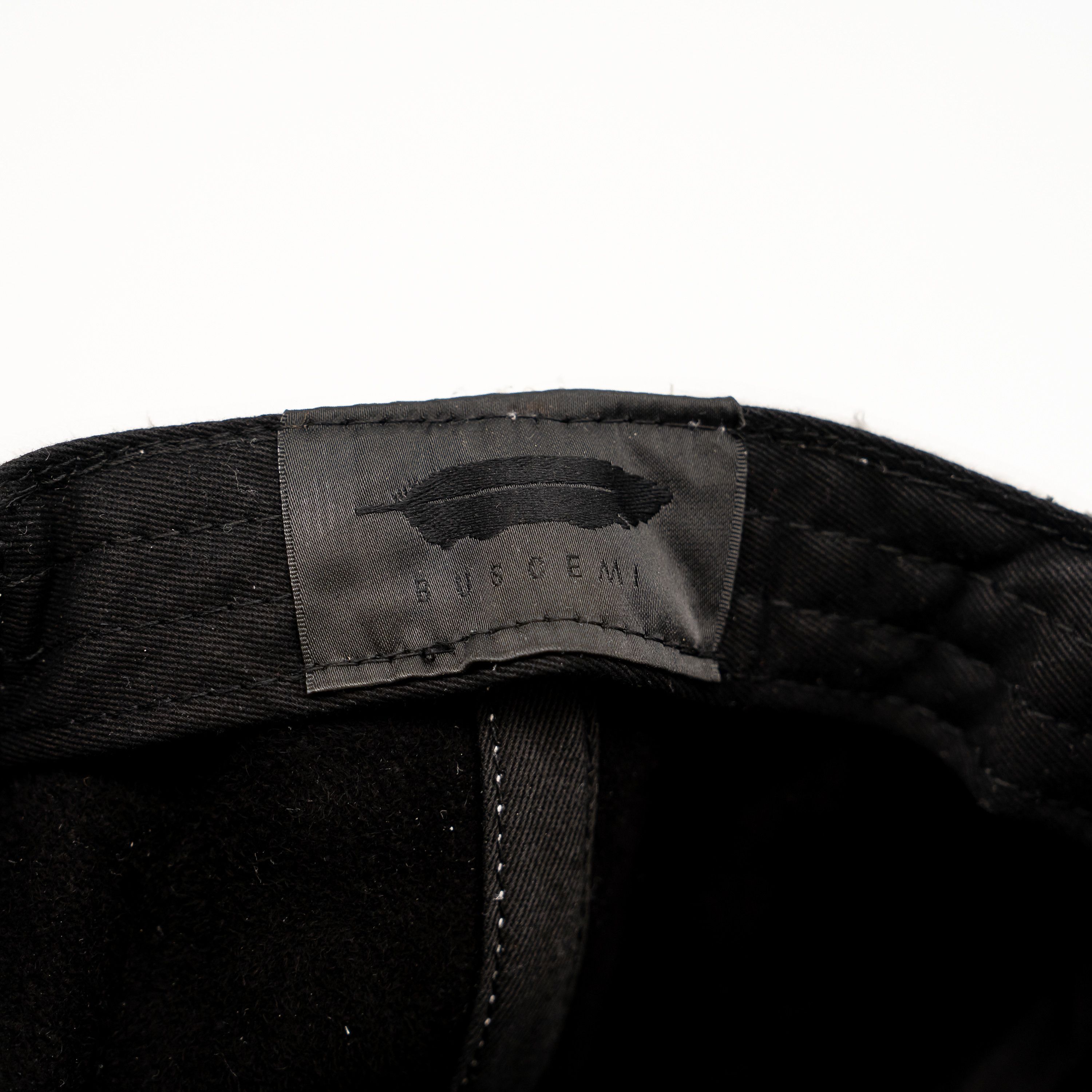 Buscemi Buscemi Screwback Cap Pebbled Cow Leather White Hat Gold Size ONE SIZE - 5 Thumbnail