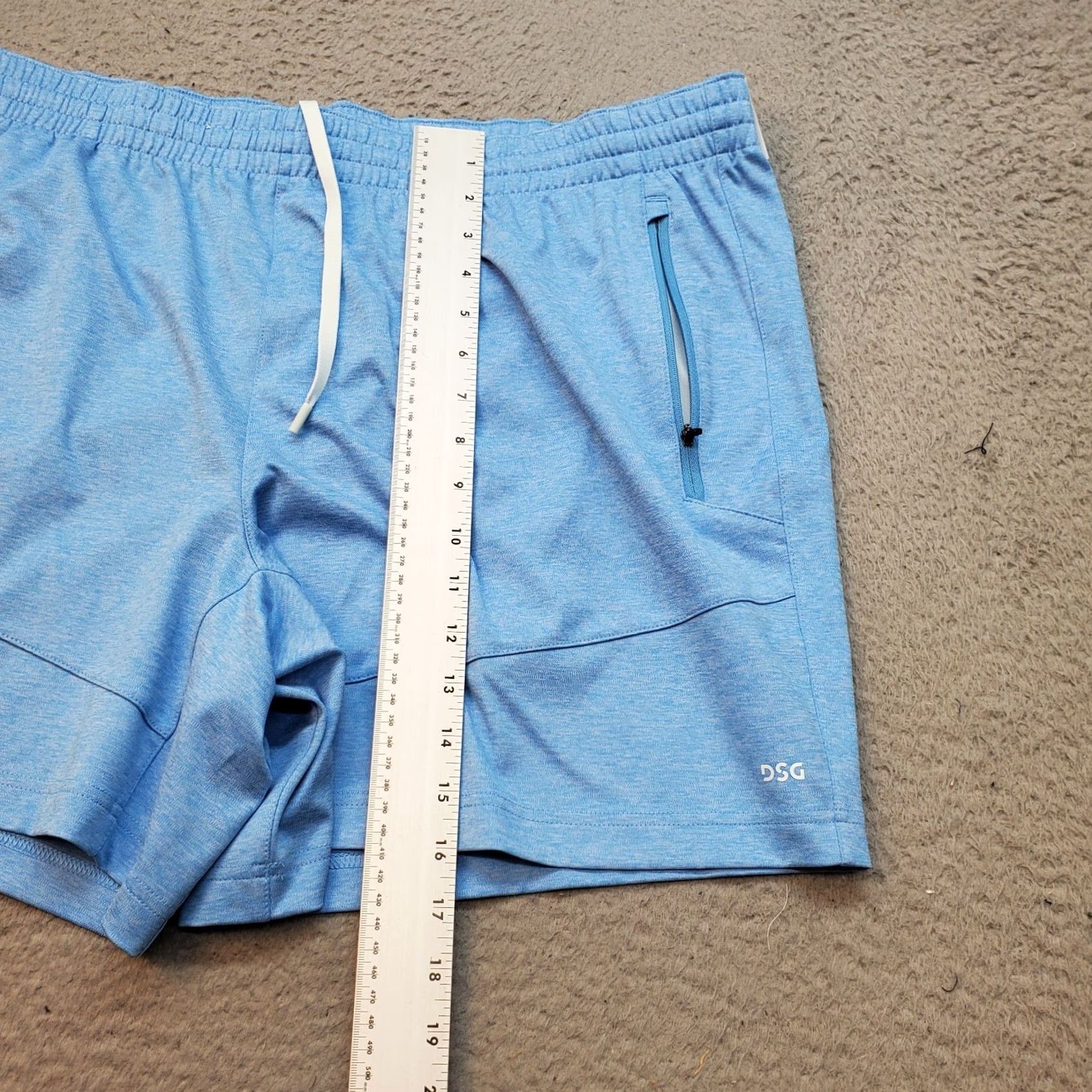Vintage DSG Mens XXL Blue Athletic Shorts Moisture Wicking Stretch Drawstring Pockets Size US 39 - 4 Thumbnail