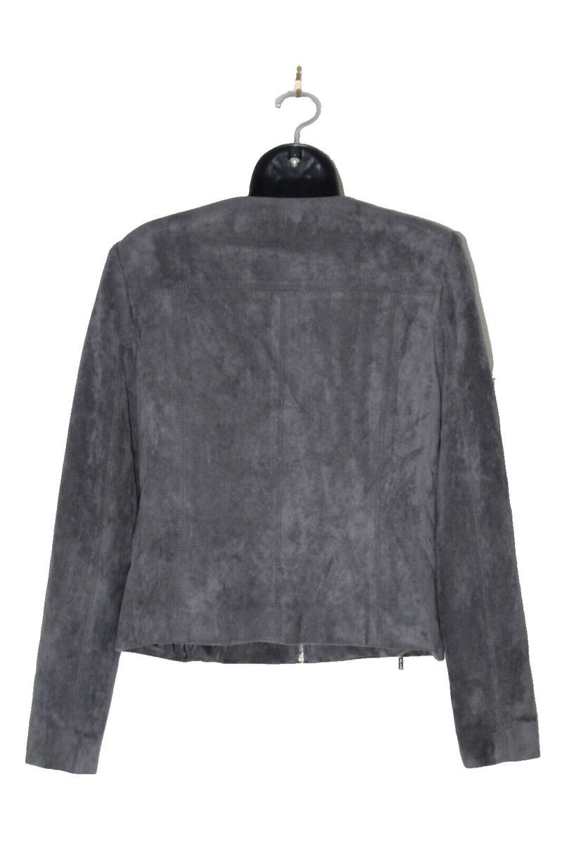 Calvin Klein Calvin Klein Faux Suede Zip Front Jacket Sz 4 Minimalist Size S / US 4 / IT 40 - 2 Thumbnail