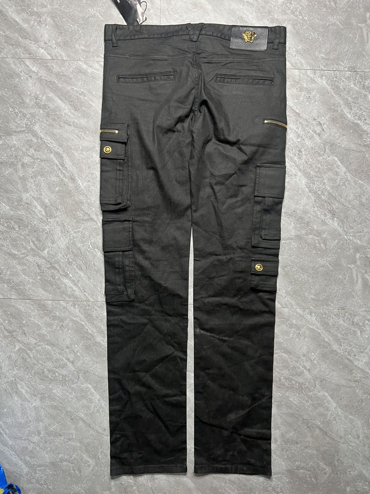 Versace Versace Indigo Dyed Multipocket Cargo Jeans Size US 33 - 2 Thumbnail