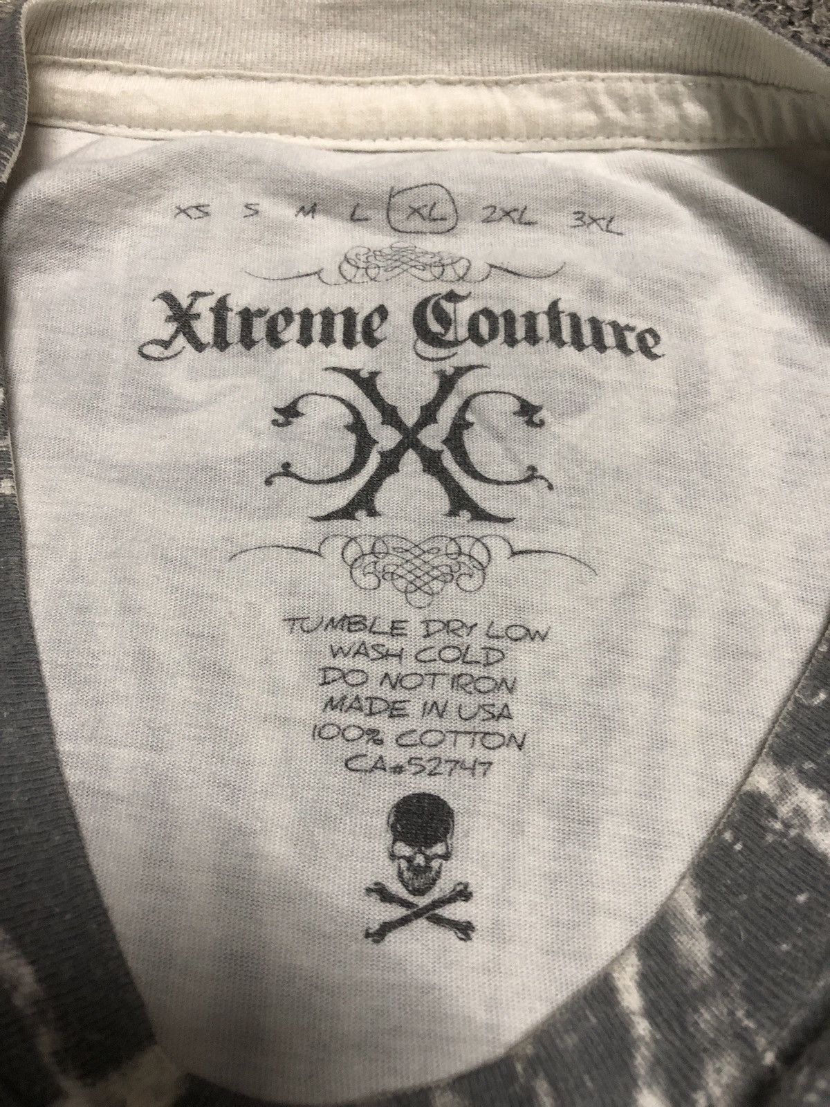 Affliction OVP Skull Xtreme Couture Tshirt Size US XL / EU 56 / 4 - 17 Thumbnail