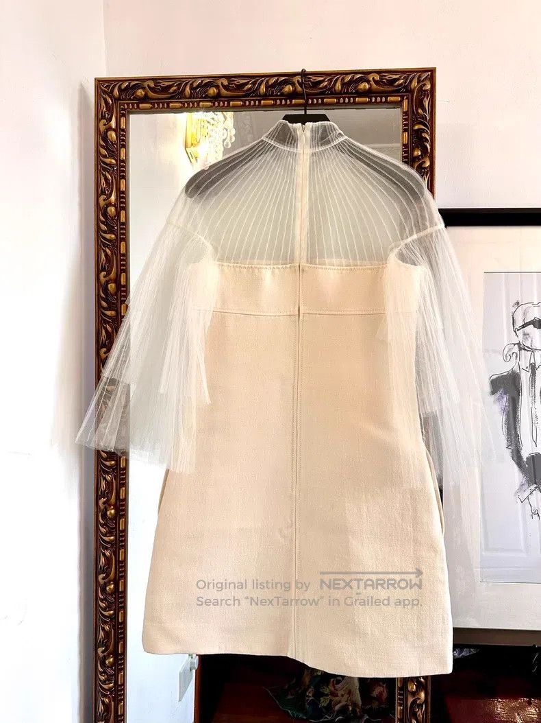 Valentino Valentino Mesh ruffled fairy dress with patchwork silk dre Size M / US 6-8 / IT 42-44 - 2 Thumbnail