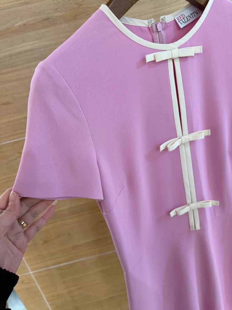 Valentino Valentino Pink bow dress Size XS / US 0-2 / IT 36-38 - 4 Thumbnail