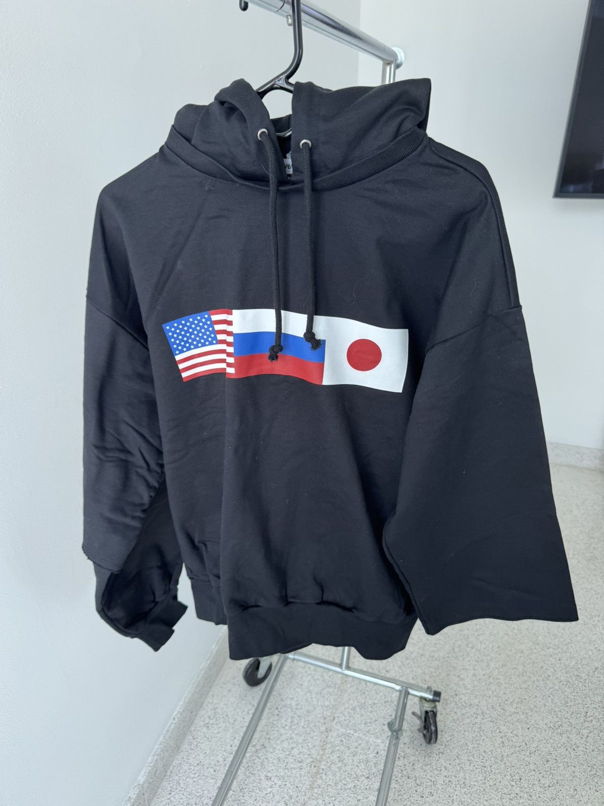 Gosha Rubchinskiy GOSHA RUBCHINSKIY DOUBLE SLEEVE FLAG SWEATER Size US M / EU 48-50 / 2 - 8 Thumbnail