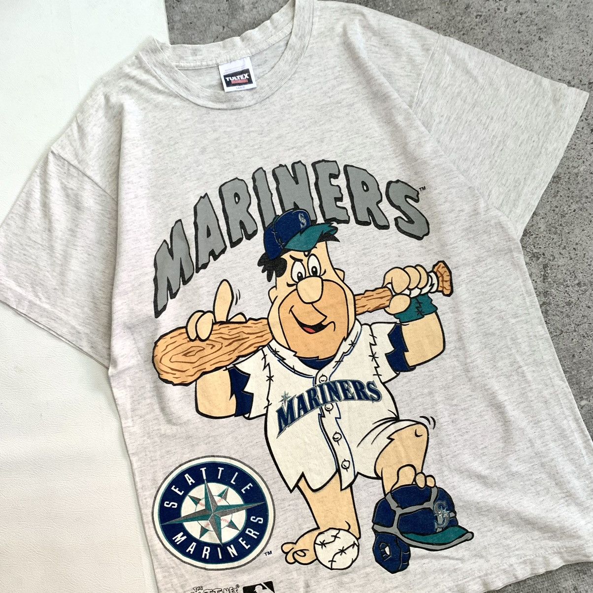 Vintage VINTAGE TSHIRT MARINERS X THE FLINTSTONE Size US L / EU 52-54 / 3 - 2 Thumbnail