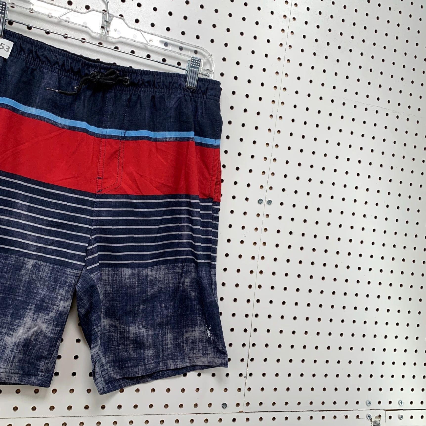 Spyder Spyder Swim Trunks Striped Red Blue Mens Medium 29x7.5 Shorts Bottom Size US 31 - 4 Thumbnail