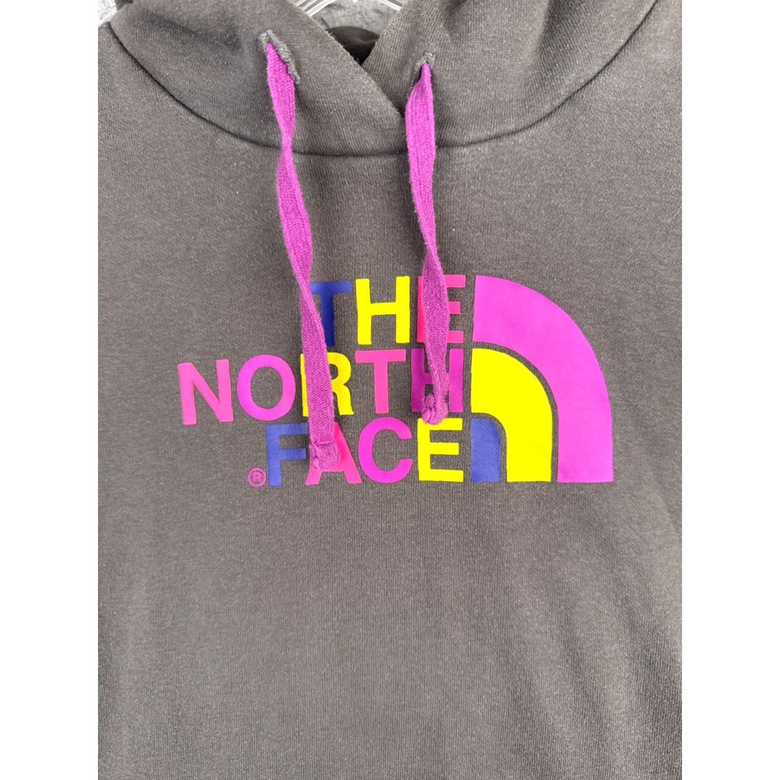 The North Face The North Face Hoodie Womens M Gray Pink Pullover Sweatshirt Cotton Jersey Logo Size M / US 6-8 / IT 42-44 - 6 Thumbnail
