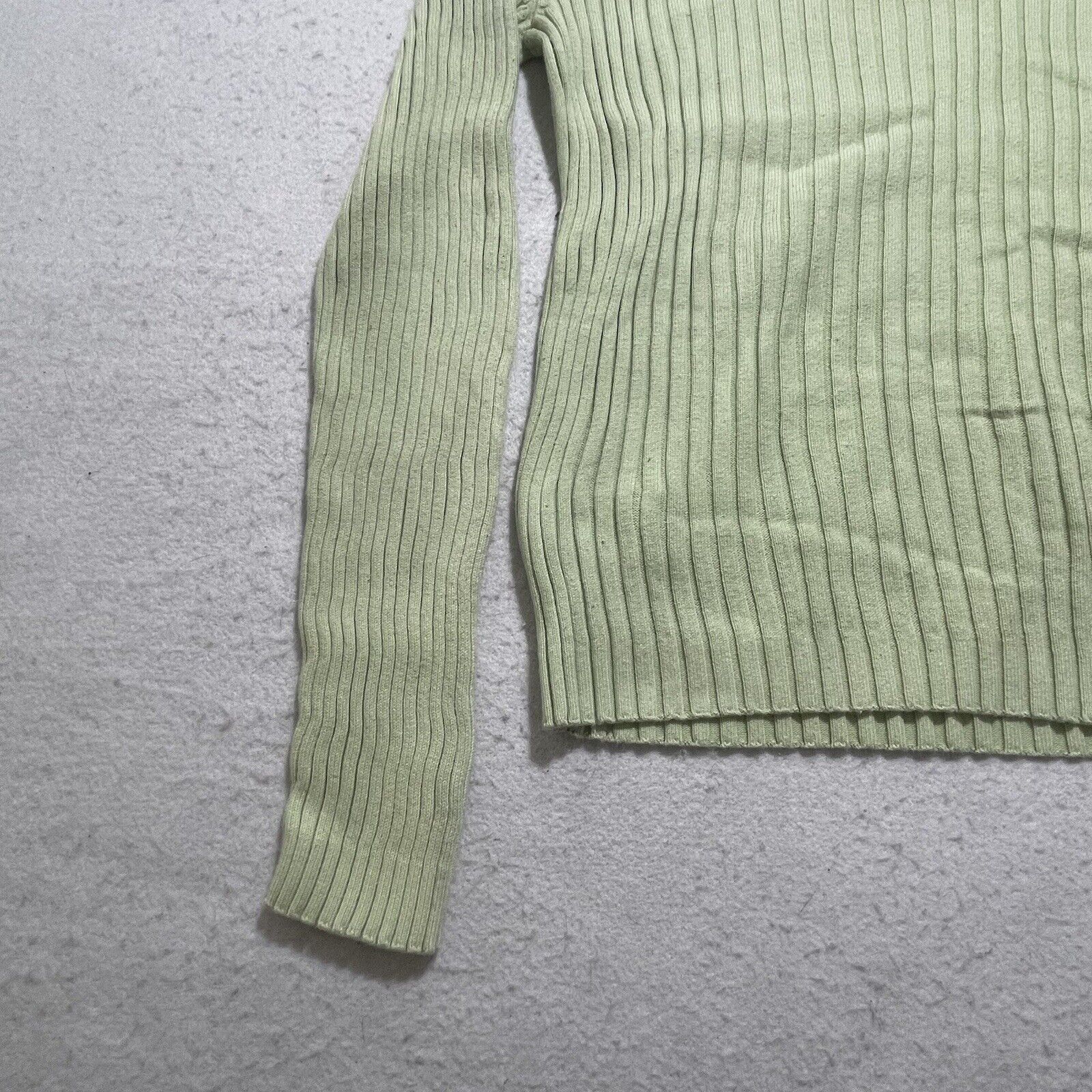 Tommy Hilfiger Tommy Hilfiger V-Neck Pullover Green Sweater Zipper Side Size L / US 10 / IT 46 - 3 Thumbnail