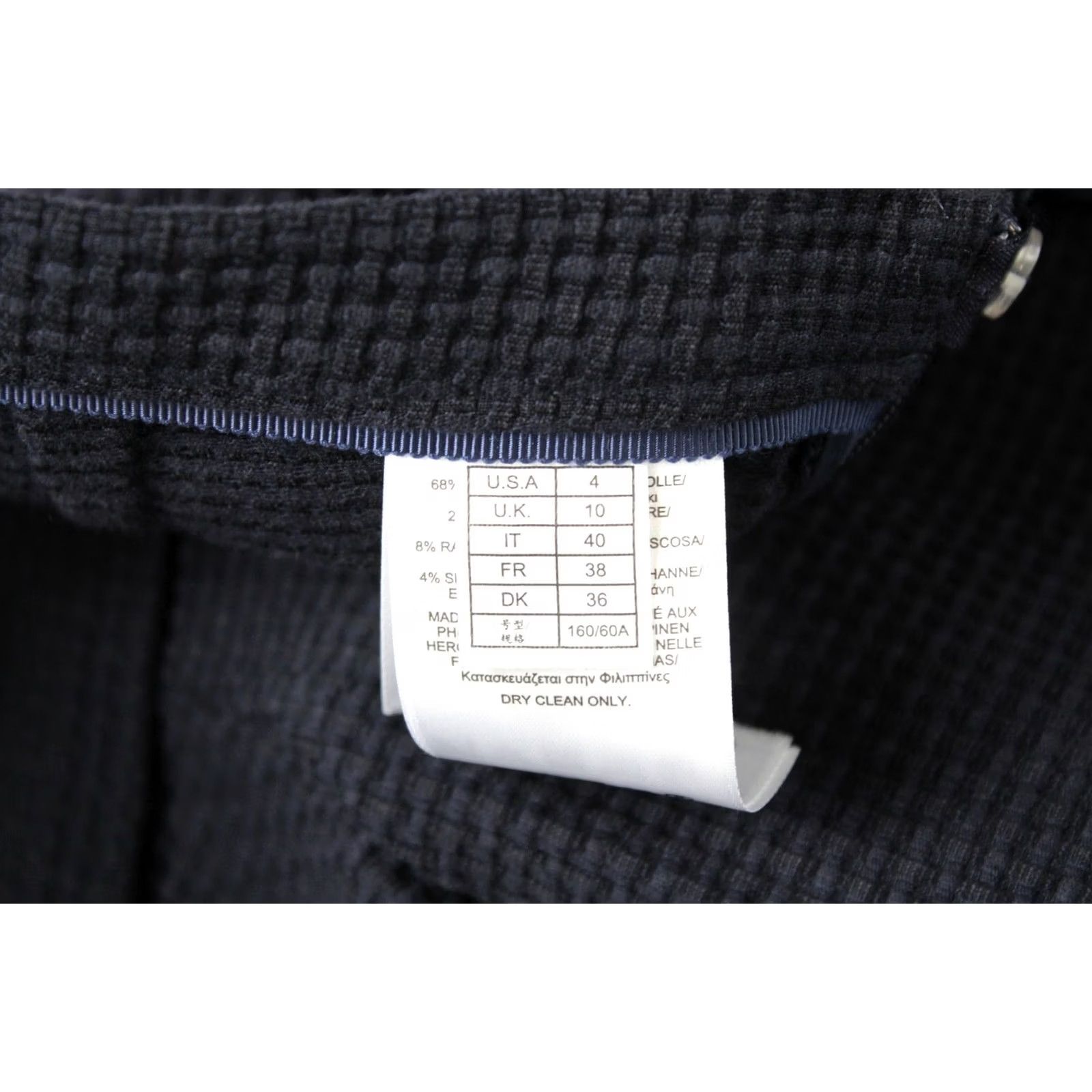 Brooks Brothers Brooks Brothers Trousers Women's UK 10 Slim Fit Textured Dark Blue Slim Blue Casual Everyday Mens Women Girls Boys Size 32" / US 10 / IT 46 - 5 Thumbnail