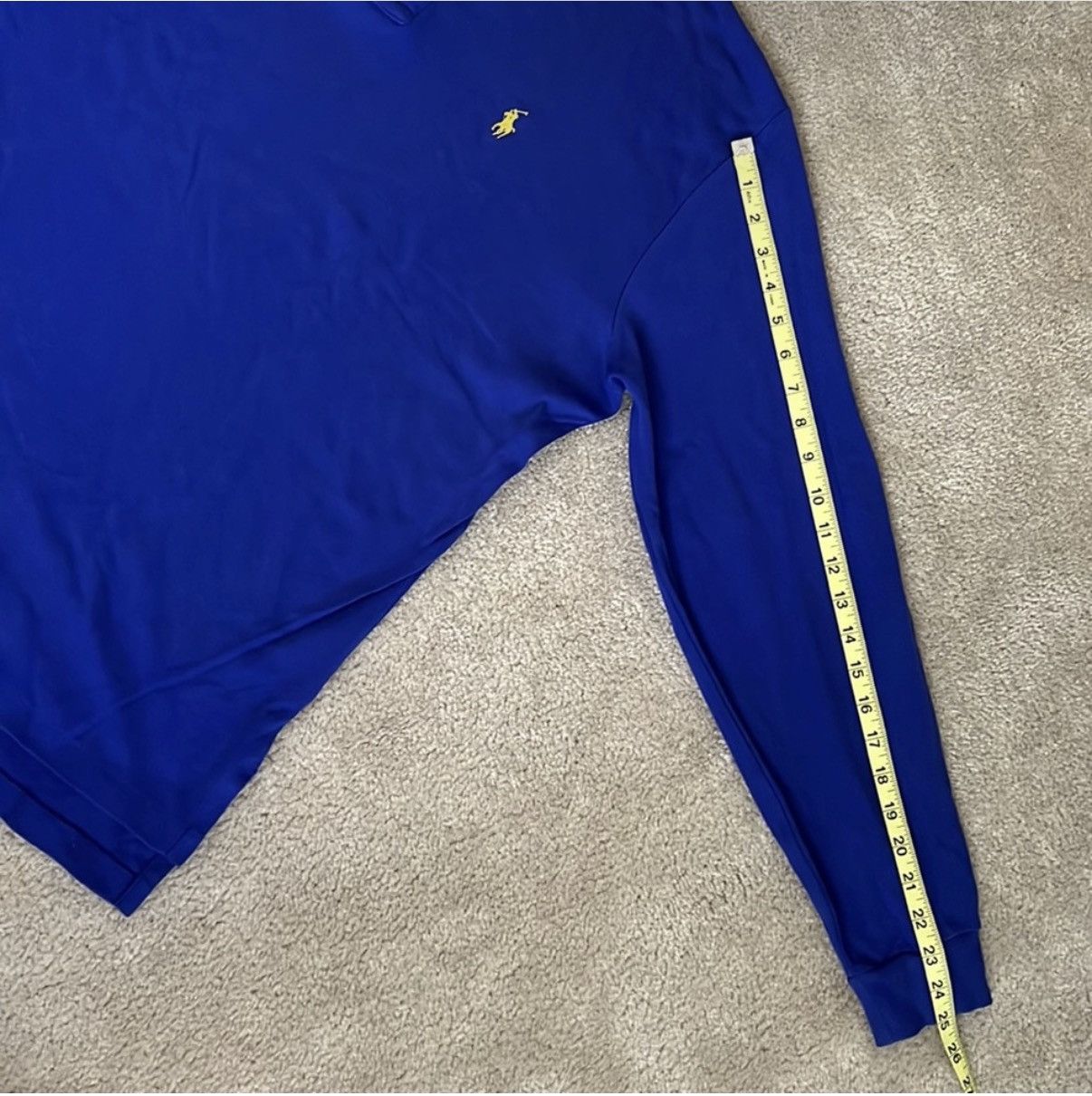 Polo Ralph Lauren Polo Ralph Lauren Blue Long Sleeve Polo Size US L / EU 52-54 / 3 - 4 Thumbnail