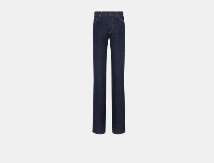Dior o1w1db10225 412P36A3 Fitted Jeans in Deep Blue Size 27" / US 4 / IT 40 - 1 Thumbnail