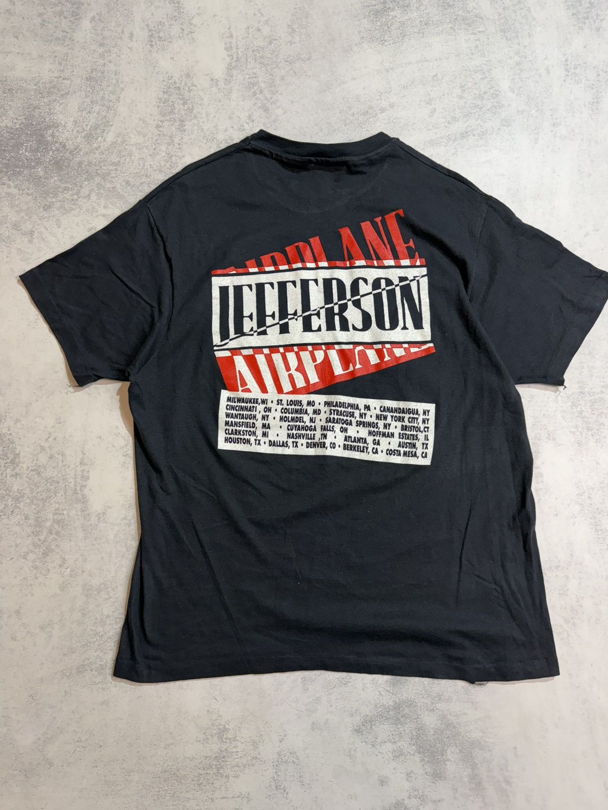 Hanes Vintage 1989 Jefferson Airplane Reunion Tour Tee USA Hanes Size US XL / EU 56 / 4 - 7 Thumbnail