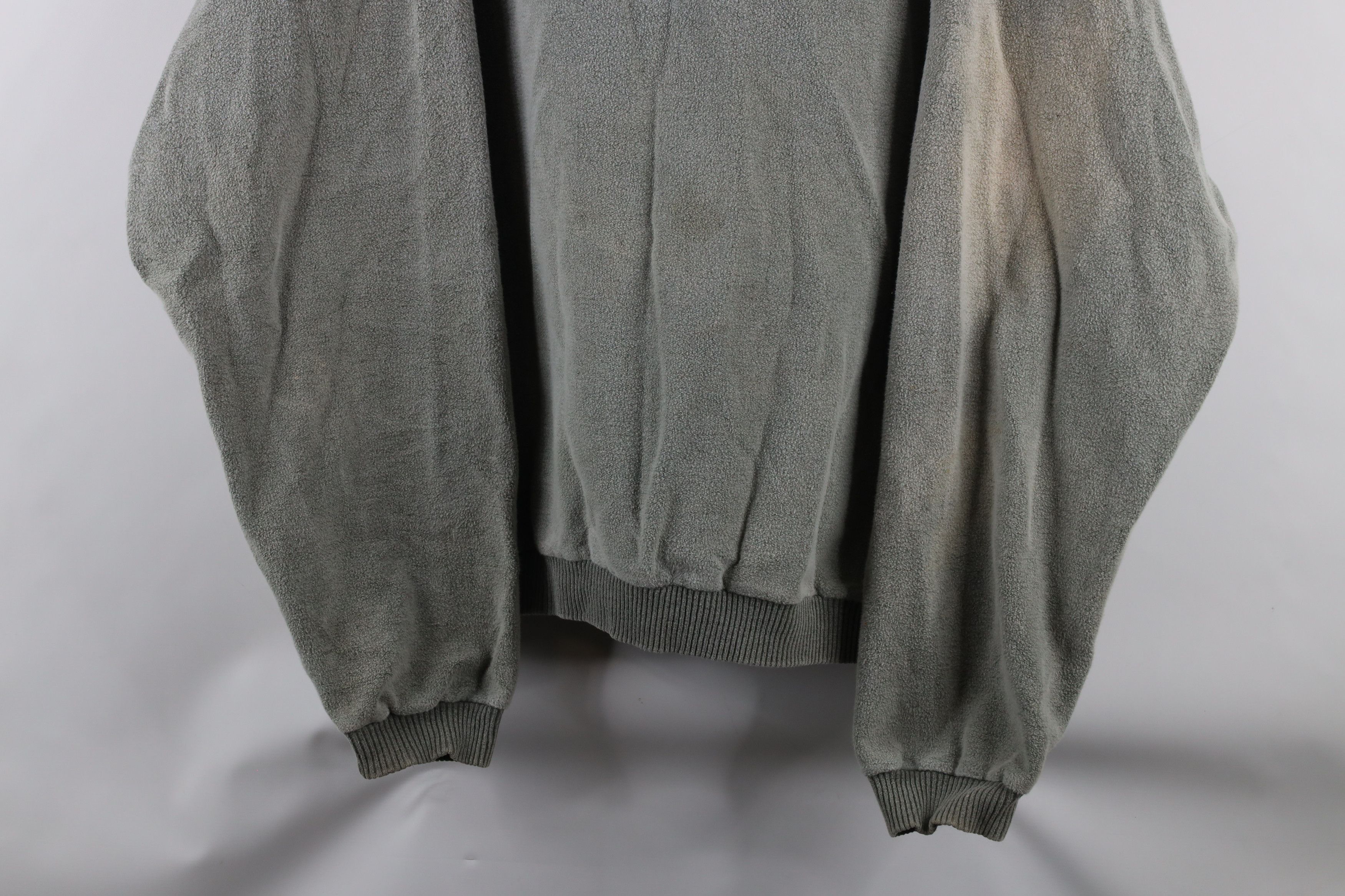 Vintage Vintage 90s Streetwear Stonewash Fleece Collared Sweatshirt Size US XXL / EU 58 / 5 - 3 Thumbnail