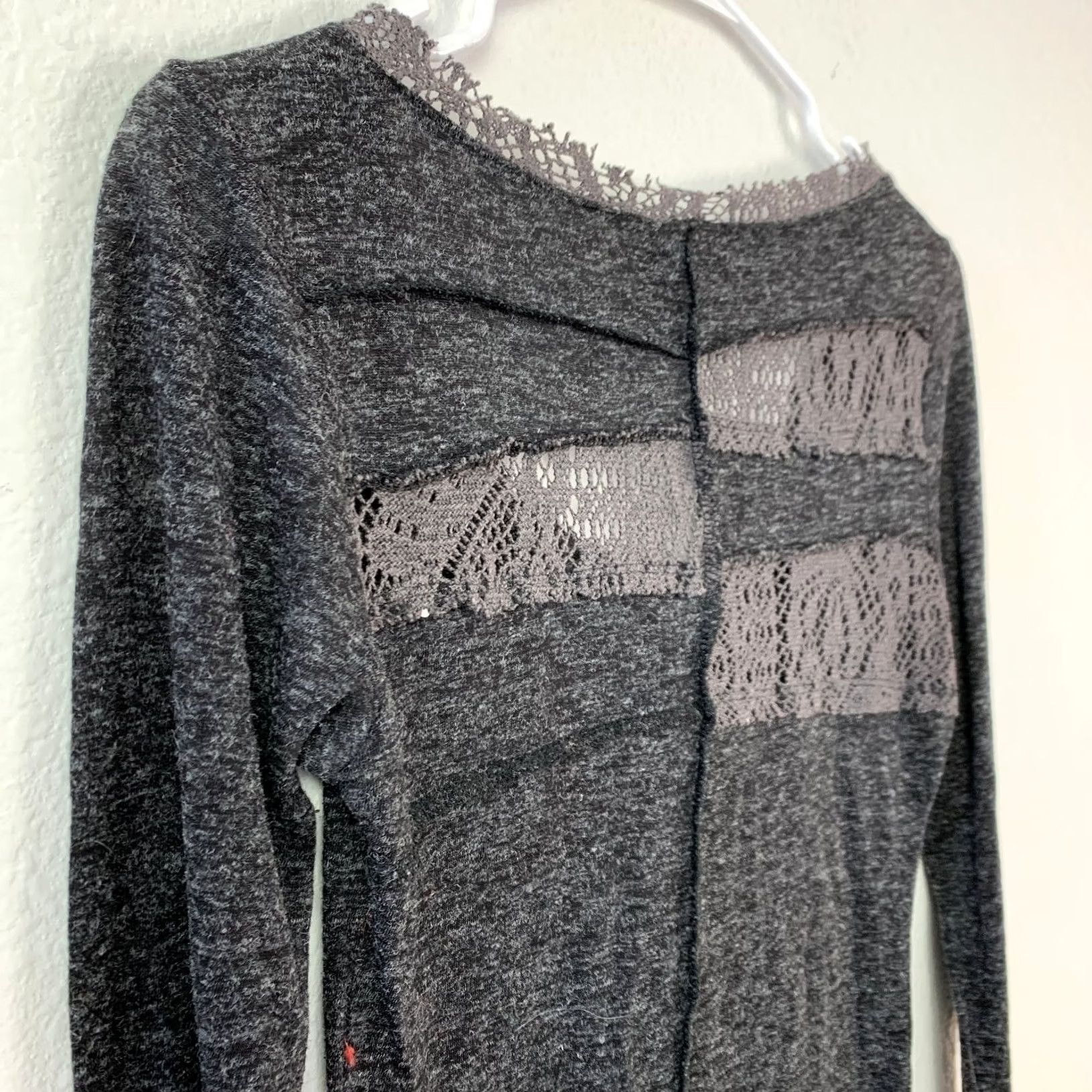 Vintage VINTAGE Daytrip Shirt Women's S Grey Lace Y2K Bella Swan Top Size S / US 4 / IT 40 - 6 Thumbnail