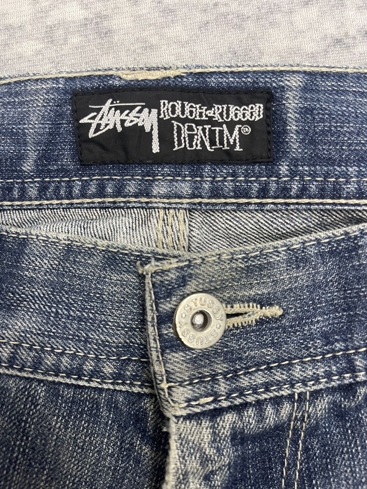 Stussy Vintage Stüssy Japan 'Rough & Rugged' Carpenter Denim Pants Size US 32 / EU 48 - 7 Thumbnail
