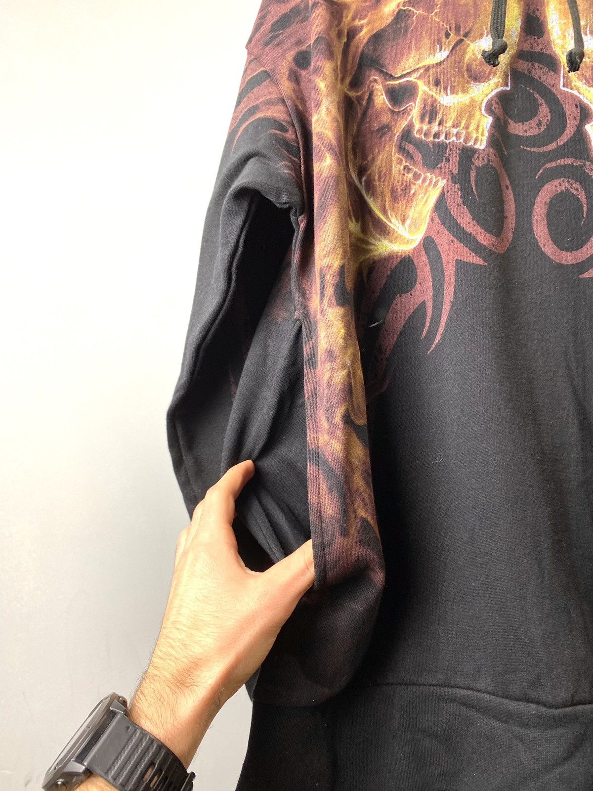 Hysteric Glamour Vintage Skull Fire Zip Hoodie Affiction Jnco Size US L / EU 52-54 / 3 - 7 Thumbnail