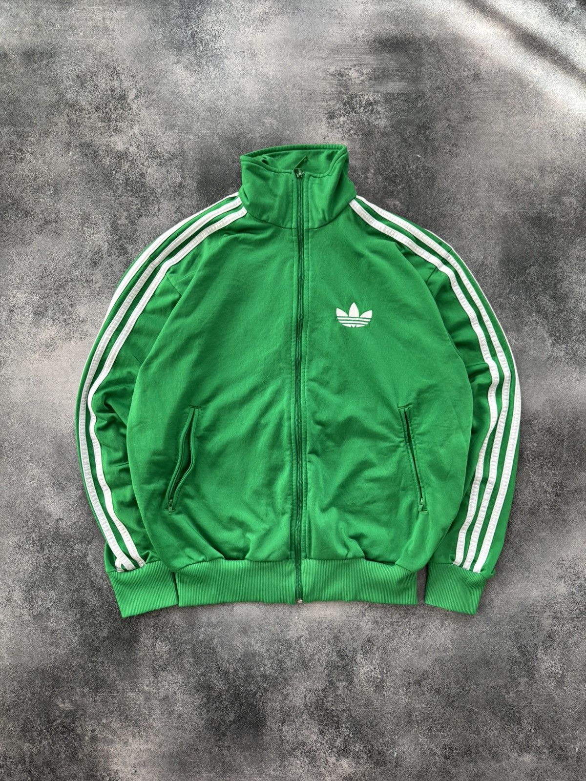 Adidas Vintage Adidas Firebird Track Retro Jacket O0s Green White Size US S / EU 44-46 / 1 - 1 Thumbnail