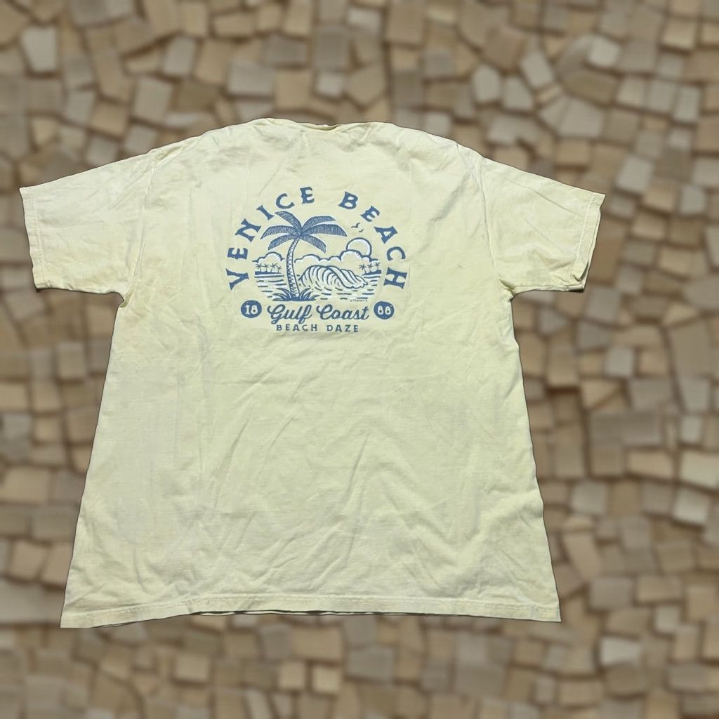 Vince Comfort Wear Shirt Women XL Yellow Vince Beach T-Shirt Casual Short Sleeve Round Neck Basic Modern All Seasons Size XL / US 12-14 / IT 48-50 - 1 Thumbnail