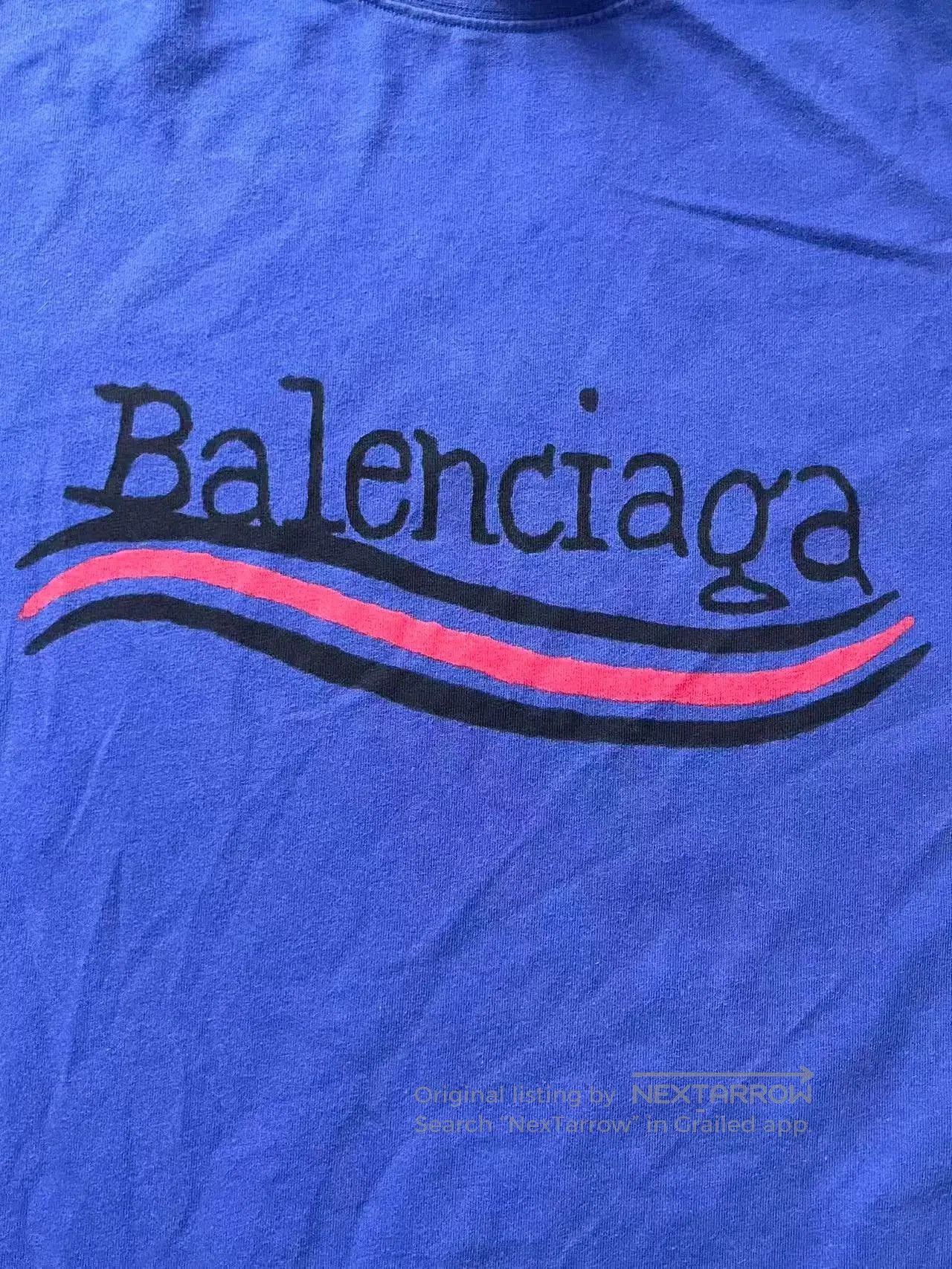 Balenciaga Balenciaga Logo Print Oversized Men's T-Shirt. Size US M / EU 48-50 / 2 - 3 Thumbnail