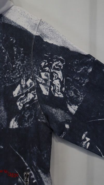 Alexander McQueen o1rshd1 ***Defect / Printed Hoodie in Navy and White Size US M / EU 48-50 / 2 - 5 Thumbnail