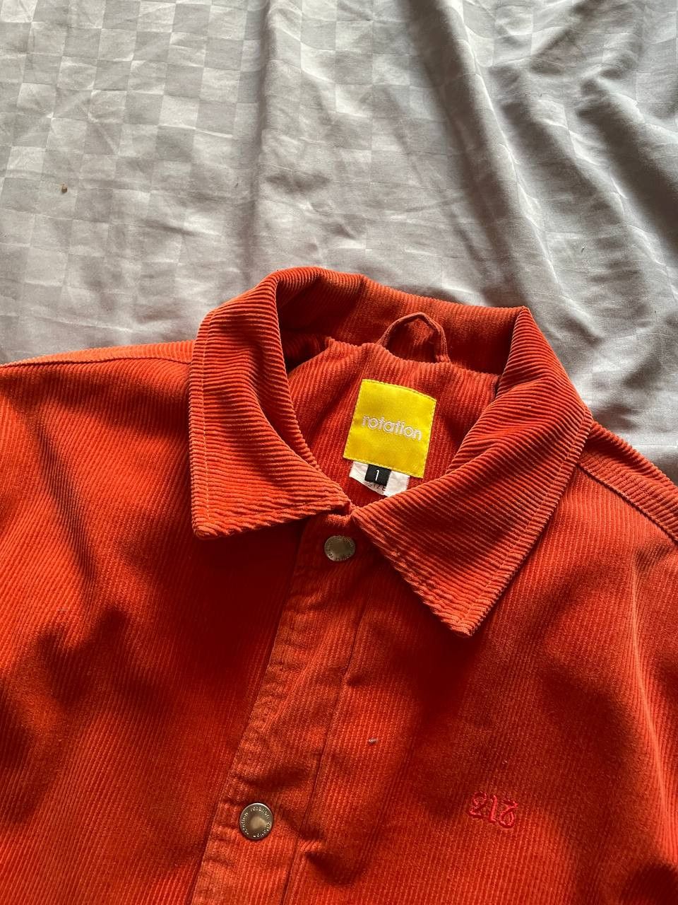 Other Vintage Velvet Bomber Jacket Baggy Retro Orange Size US S / EU 44-46 / 1 - 7 Thumbnail