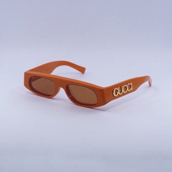 Gucci 🕶️ New Gucci GG1771S 007 Sunglasses - Shiny Orange Frame Size ONE SIZE - 1 Thumbnail