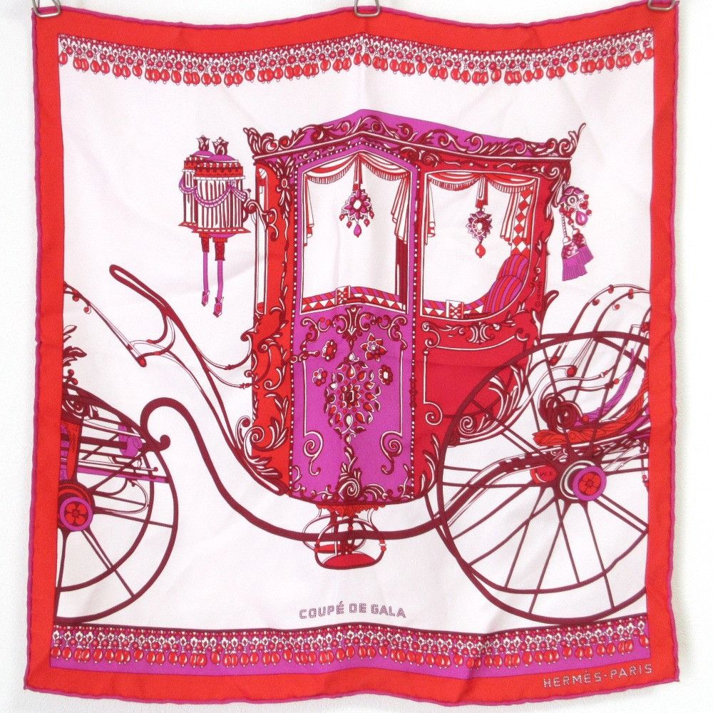 Hermes Hermes Hermès Coupe de Gala Silk Scarf45 Textile Scarf DUTY FREE for USA Size ONE SIZE - 1 Thumbnail