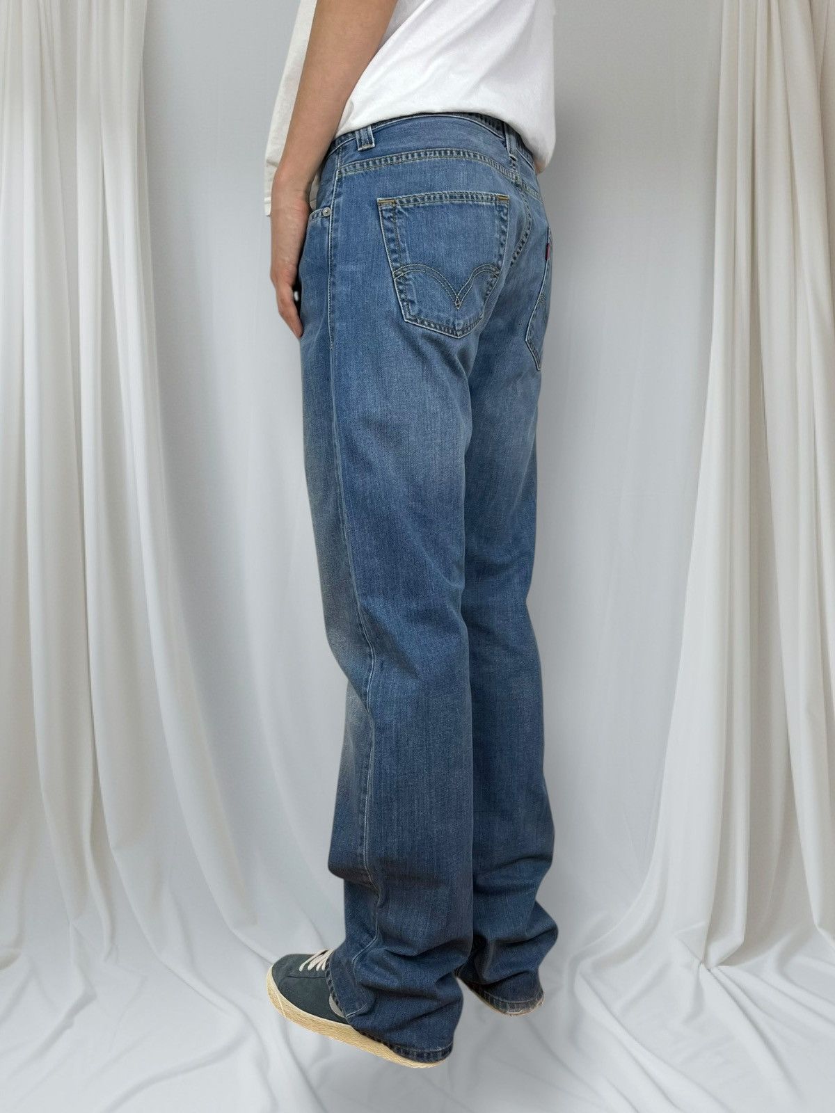 Levi's Vintage 90's Levis 506 34x34 Blue Classic Jeans Pants @196 Size US 34 / EU 50 - 4 Thumbnail