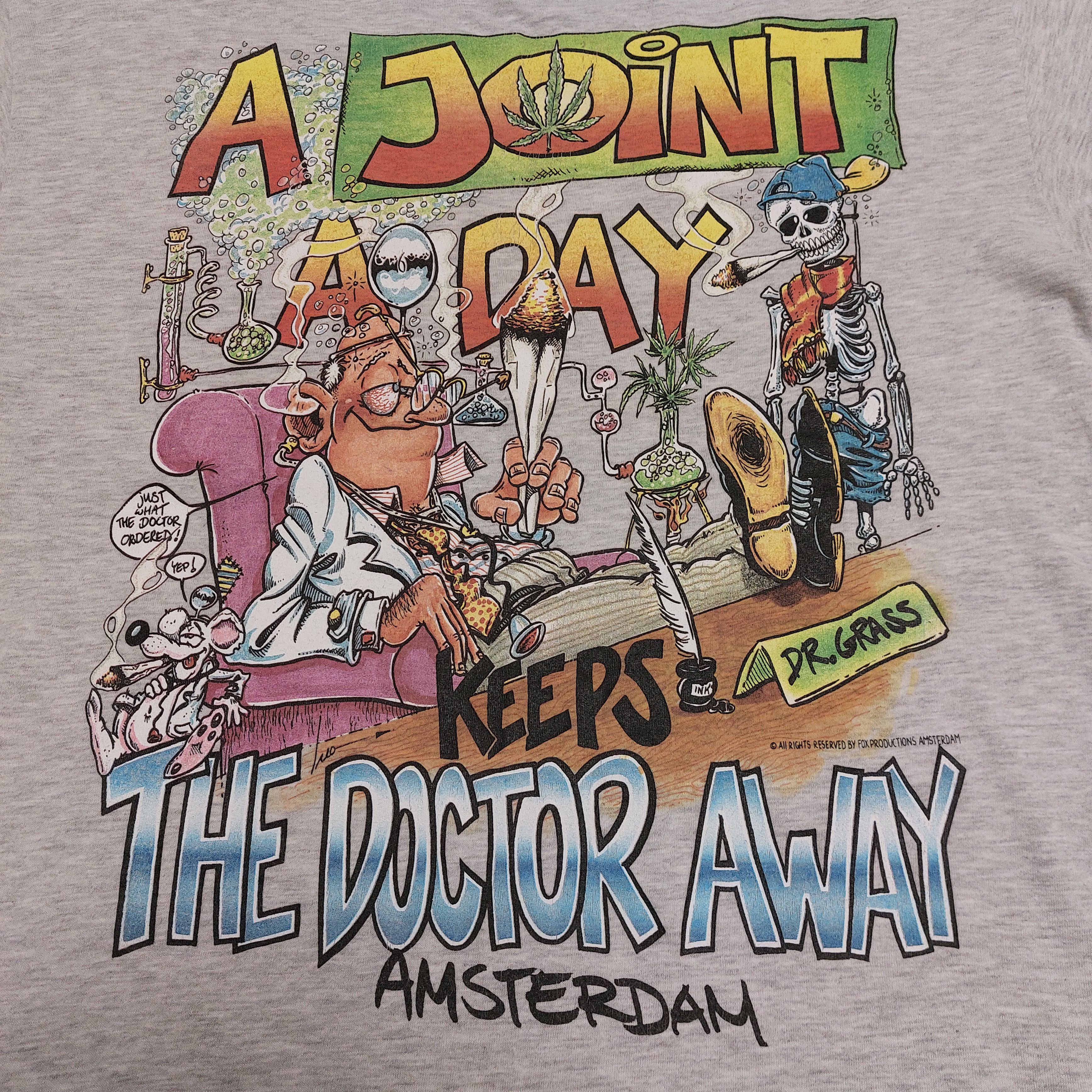 Vintage 90s vintage Fox Production Amsterdam t-shirt Size US L / EU 52-54 / 3 - 2 Thumbnail