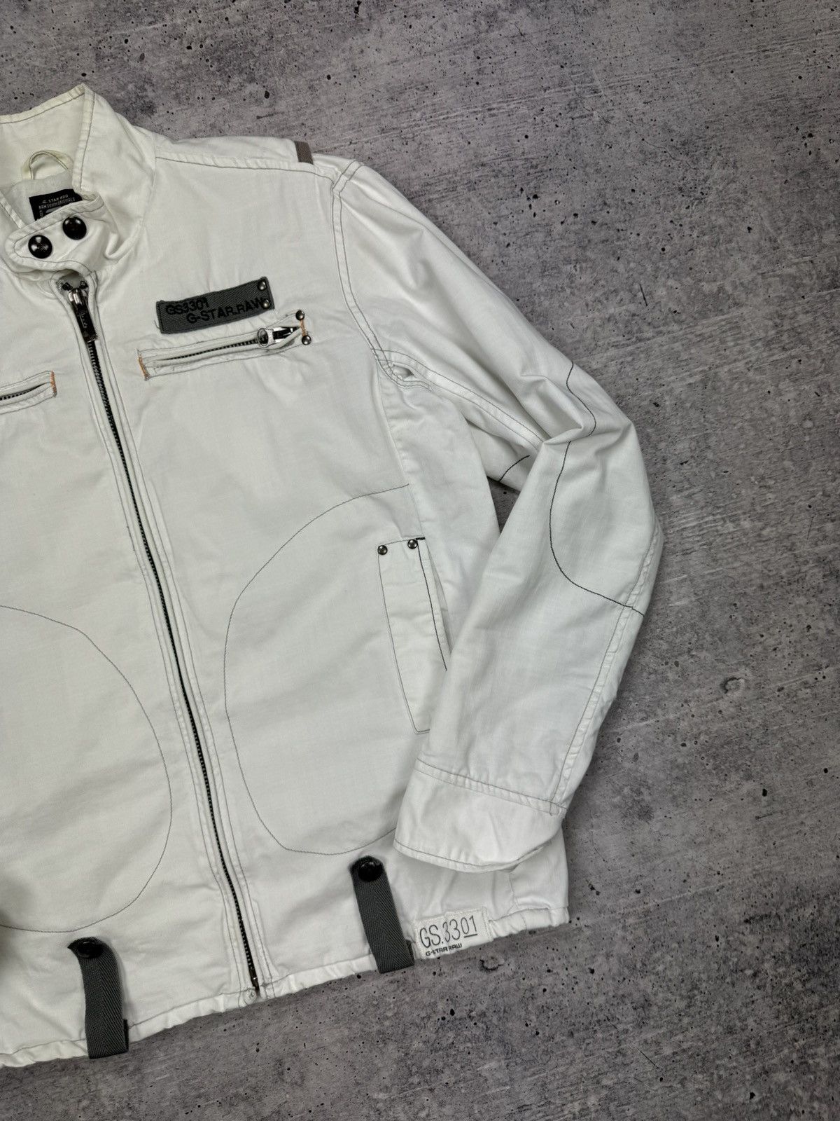 G-Star × Vintage Vintage G-Star Raw Big Back Logo 90s Y2K Style Bomber Jacket Size US M / EU 48-50 / 2 - 4 Thumbnail