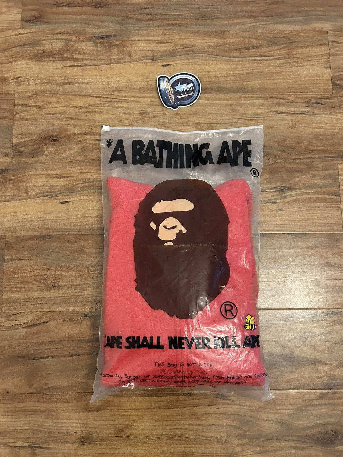 Bape Bape 2010 Red Neon Shark Full Zip Hoodie Size US M / EU 48-50 / 2 - 9 Thumbnail