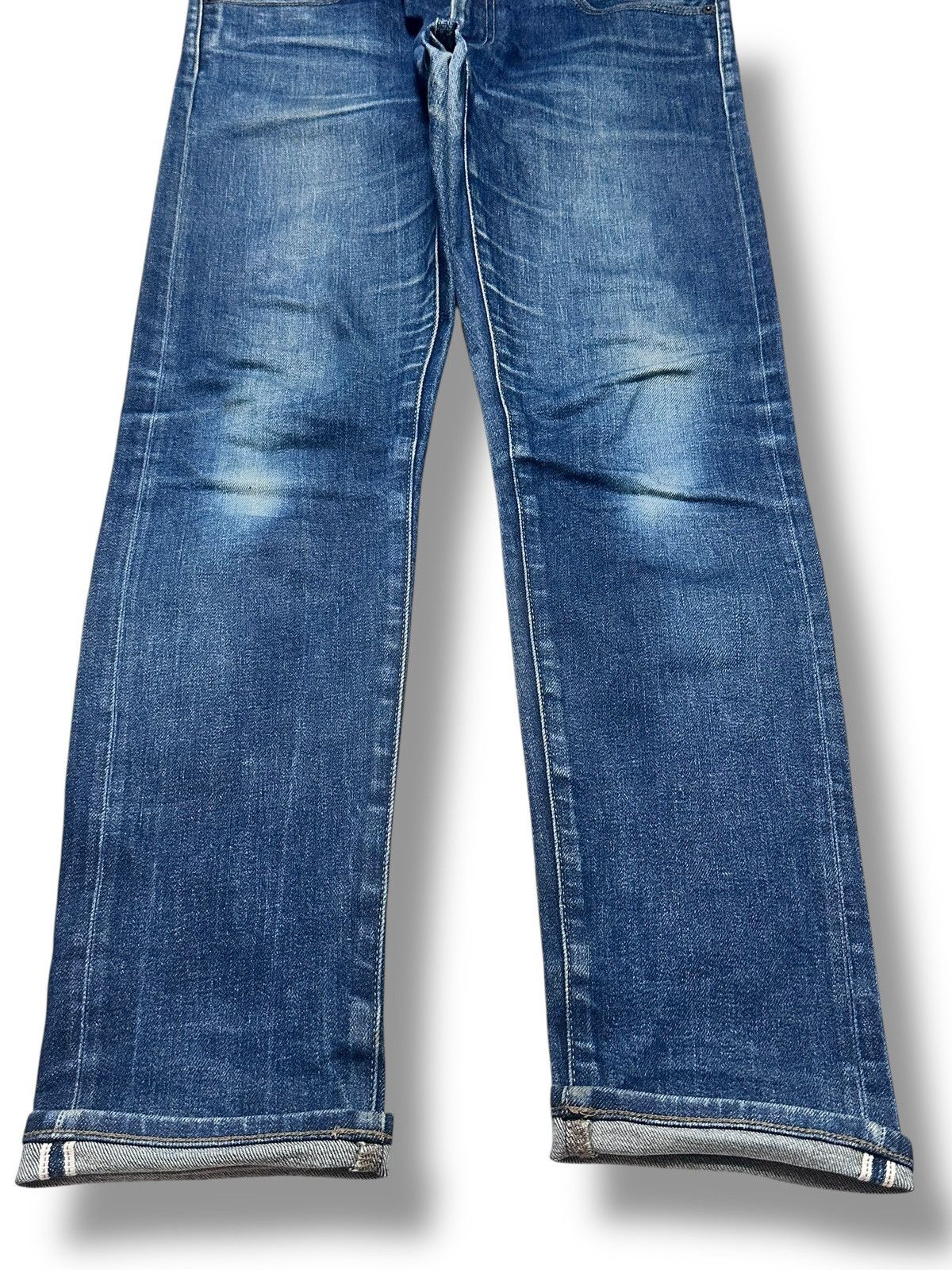 Uniqlo UNIQLO Selvedge Denim Kaihara Jeans SlimFit Style Faded Wash Size US 35 - 5 Thumbnail