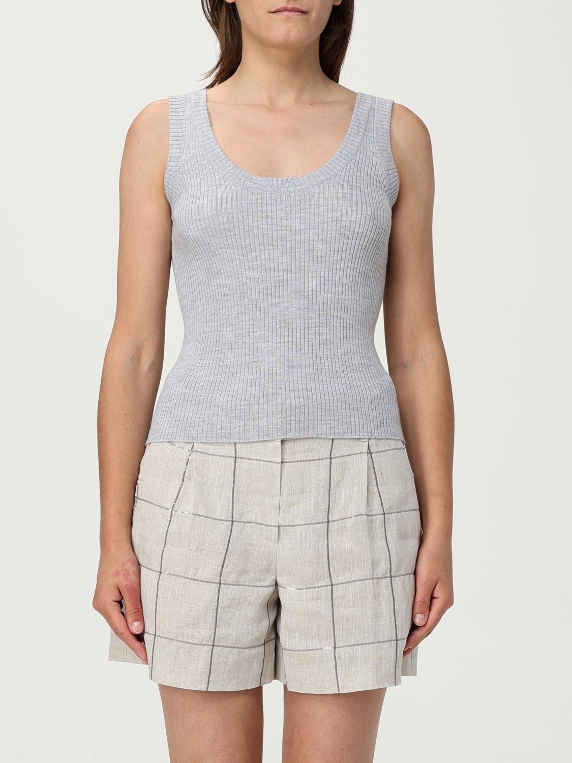 Brunello Cucinelli Jacket Woman Grey