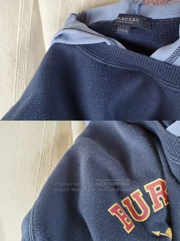 Burberry Burberry Spring Autumn Navy Logo Hoodie. Size S / US 4 / IT 40 - 7 Thumbnail