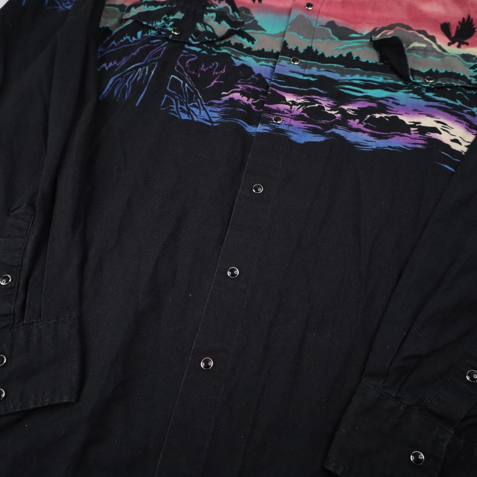 Vintage Vintage Ropers Pastel Nature Scene Button Up Western Shirt Size US XL / EU 56 / 4 - 4 Thumbnail