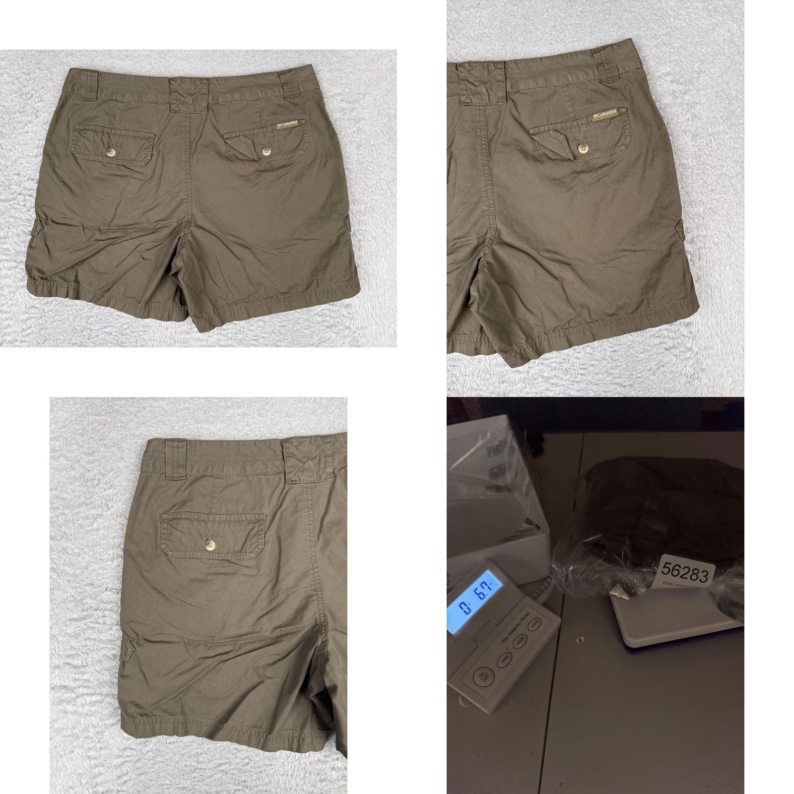 Vintage Columbia Shorts Womens 12 Green Poplin Hiking 6 Inseam Zip Fly Pockets Outdoor Size 34" / US 12 / IT 48 - 9 Thumbnail