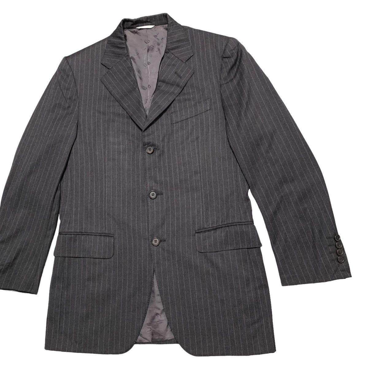 Christian Dior Monsieur Christian Dior Stripe Blazer Jacket Size 46R - 3 Thumbnail