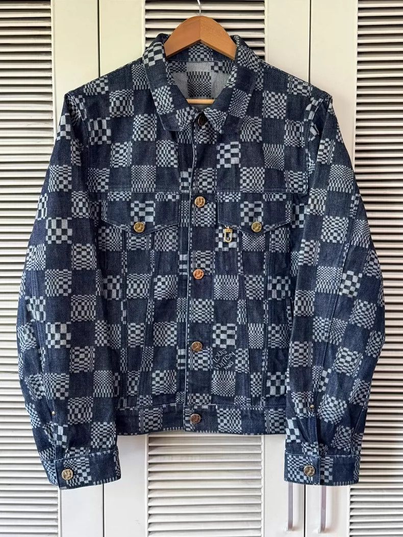 Louis Vuitton LOUIS VUITTON Checkerboard denim jacket Size US M / EU 48-50 / 2 - 1 Thumbnail