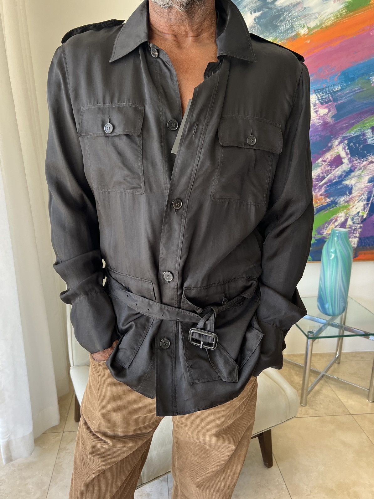 Saint Laurent Paris Saint Laurent Button Up Size US S / EU 44-46 / 1 - 1 Thumbnail