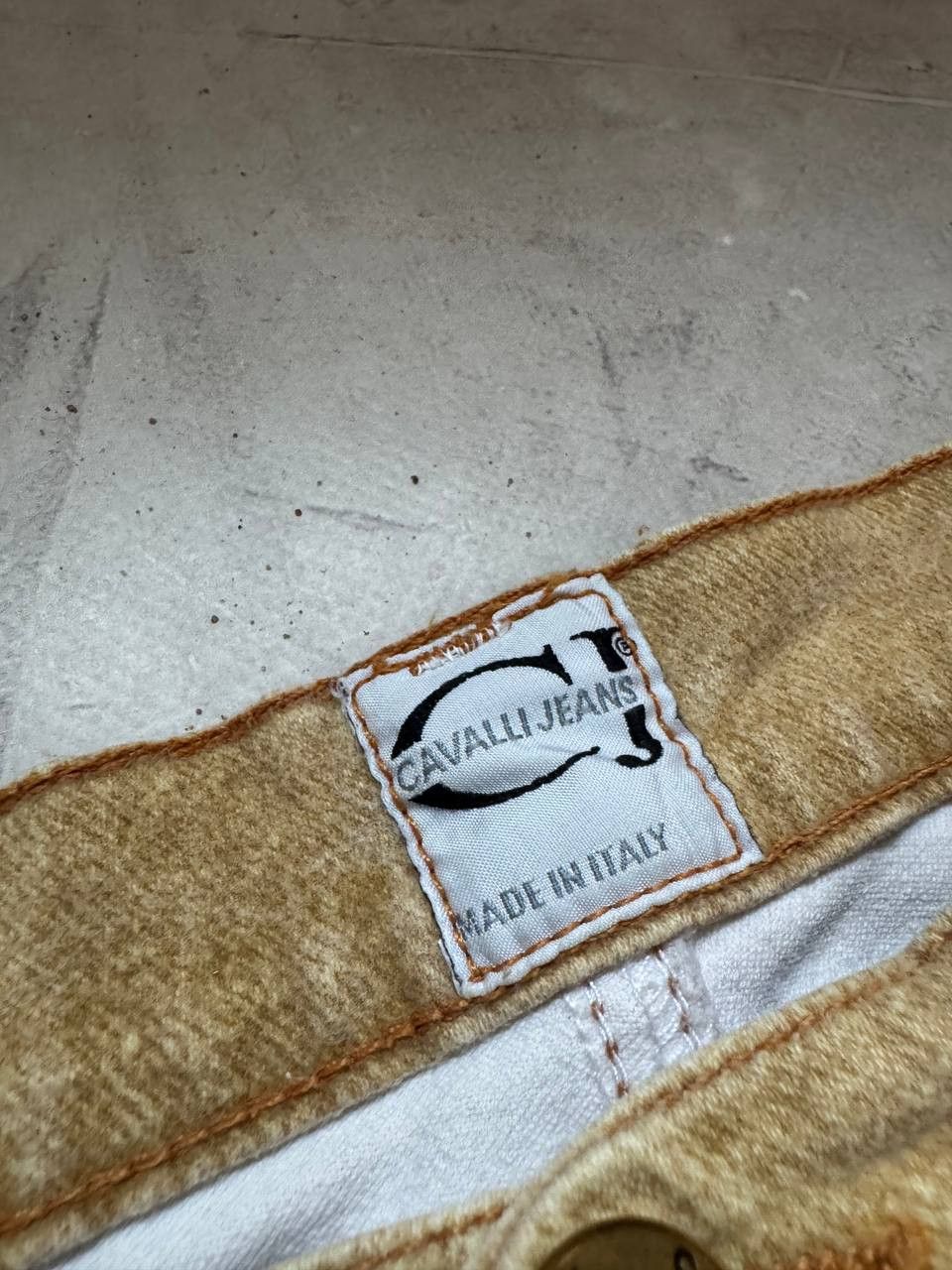 Roberto Cavalli Cavali jeans Sand washed denim pants vintage Size 29" - 6 Thumbnail